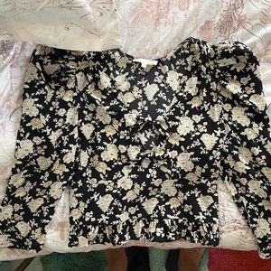 LoveShackFancy 100% silk blouse